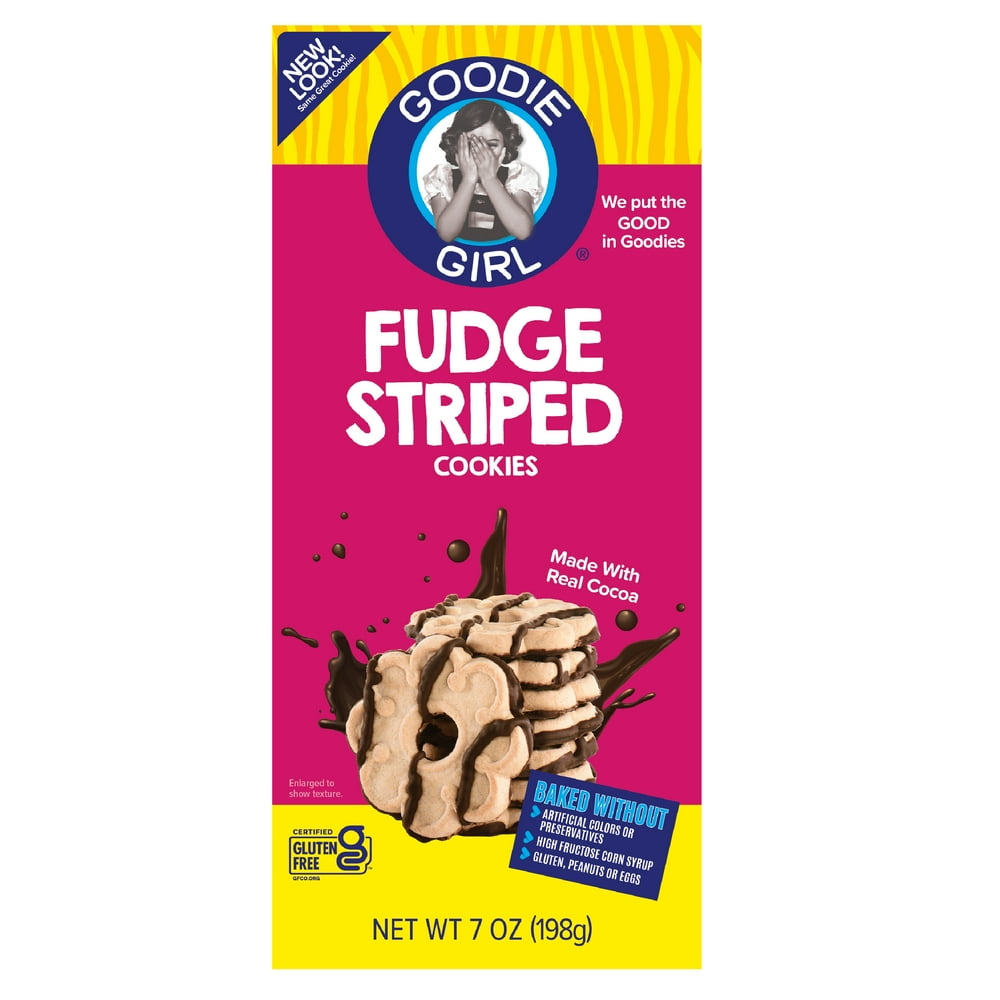 Goodie Girl Cookies GlutenFree Fudge Striped Cookies, 7 Oz Walmart