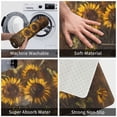 thumbnail image 2 of Rustic Sunflower Bouquet Front Door Mat, Indoor Mats for Bedroom Bathroom Kitchen, Floor Mat Non-Slip, Soft Carpet Floor Cover Machine Washable Entryway Mat - 20x31.5in, 2 of 5