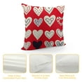 thumbnail image 4 of TIAOTIAOHOU Valentine Pillow Cover Love Heart Red Decorative Throw Pillow Cover Valentine's Day Wedding Anniversary Holiday Decor Cushion Cover For Couch Sofa, 4 of 5