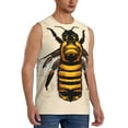 thumbnail image 2 of Kdxio Honey Bee for Men's Muscle T-shirt,Sleeveless for Workout Running Athletic Gym Lounge Casual, 2 of 5
