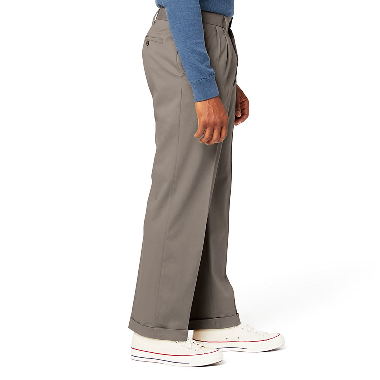 Men's Dockers® Relaxed Fit Comfort Stretch Pleated Cuffed