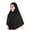 Black, variant on Muslim Hijab Amira Islamic Solid Soft Wrap Scarf Long Hejab Head Shawls Cotton