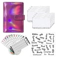 thumbnail image 1 of A6 Binder Budget Planner Notebook Covers Folder Size 6 Hole Pockets, 1 of 5