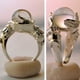 thumbnail image 3 of Anillo De Bodas Con Cuentas De La Suerte, Anillo De Cristal De La Suerte Para Amiga, Esposa, Novia, Anillo Vintage Noticed AP007342-08, 3 of 3