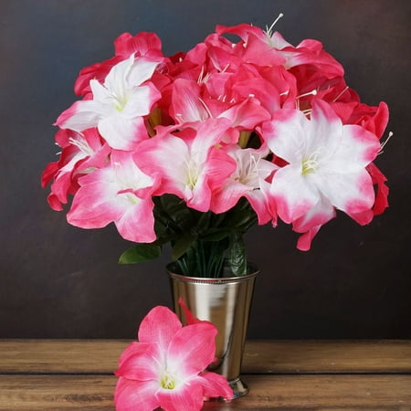 Classic White Lily - Efavormart 60 Easter Artificial Lilies for DIY Wedding Bouquets Centerpieces Arrangements Party Home Decorations Wholesale Supplies