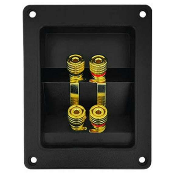 Yammee Subwoofer Plugs Stereo Terminal Connector Subwoofers Boxes 4 Copper Binding Post