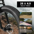 thumbnail image 2 of 26 Inch Fat Tire Mountain Bikes, Dual Full Suspension 21 Speed, 4-Inch Wide Fat Tire, for Mens Womens Bicycles, 2 of 11