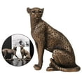 thumbnail image 4 of Escultura de resina decorativa, moderna pieza decorativa con forma de leopardo para el hogar. UN, 4 of 9