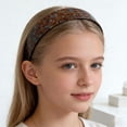 thumbnail image 3 of UNLLLL Vintage Tortoiseshell Acetate Headband, Wide Hairband for Women, Classic Elegant Hair Accessory, Non Slip Flexible Resin Material, for Daily Wear and Styling (Brown), 3 of 6