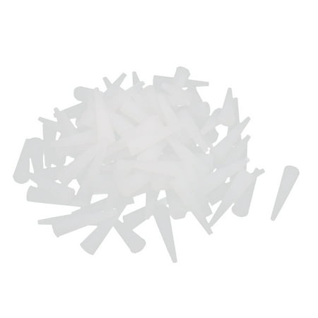 - Powder Coating Paint Silicone End Cap Tapered Stopper Plug 6.3mmx2.3mm 102 Pcs