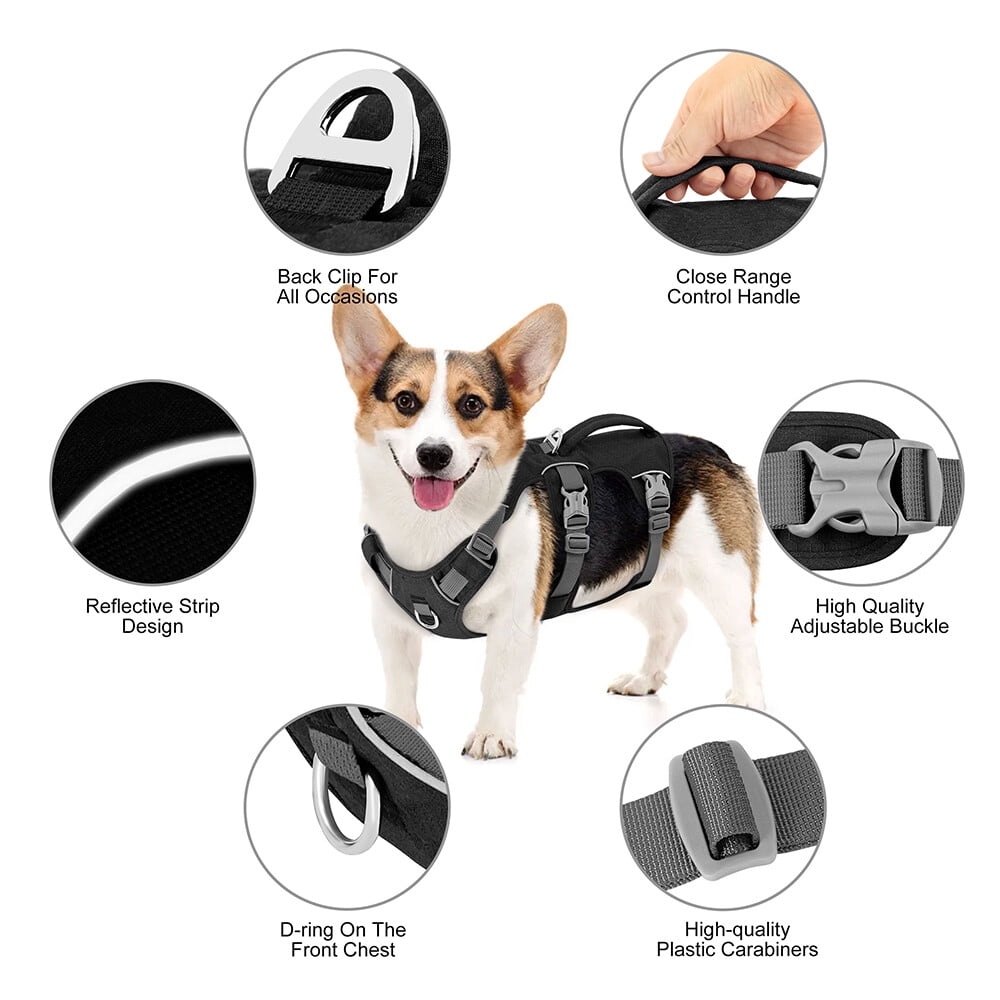 Pet Artist No Pull Dog Harness Escape Proof Reflective Adjustable Sport Vest with Handle