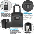thumbnail image 3 of Key Safe with Shackle,Waterproof Key Cabinet Key Box for Outdoor Combination Key Safe for Home, Garage, 3 of 5