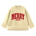 thumbnail image 4 of Fiaer Merry Womens Sweater Christmas Oversized Crew Neck Knitted Pullover Long Sleeve Loose Fit Trendy Warm Casual Xmas Tops Beige XXXL, 4 of 5