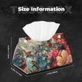 thumbnail image 5 of Pofeuu Butterflies In Blooming Garden Print Tissue Box Cover, Modern Decorative PU Leather Rectangular Tissue Box Case Organizer Holder for Vanity Countertop, Night Stands, Livingroom, 5 of 7