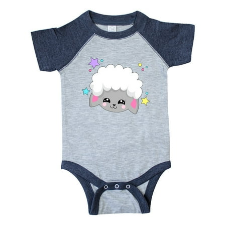 

Inktastic Cute Easter Lamb with Stars Gift Baby Boy or Baby Girl Bodysuit