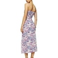 thumbnail image 4 of Lucakuins Mujer Slip Maxi Vestido Estampado Floral Sin Mangas Verano Split Vestido de Fiesta para Streetwear Lucakuins moda, 4 of 5