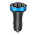 thumbnail image 1 of Cargador de coche portátil con 3 puertos USB, adaptador de viaje de carga rápida para teléfono móvil, 1 of 8