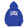 thumbnail image 3 of Zylarhe Men's Fashion Casual Part Print Hooded Pullover Long Sleeve Drawstring Hooded Sweater Tops Plain Sweatshirt Men, 3 of 5