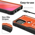 thumbnail image 2 of ExoGuard For Moto G Stylus 5G Case, Phone Case with Screen Protector and Kickstand (Orange), 2 of 6