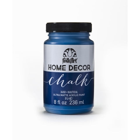 FolkArt Home Décor Chalk Acrylic Paint, Matte Finish, Nautical Blue, 8 fl oz