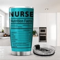 thumbnail image 5 of Nurse Nutrition Facts Tumbler Stainless Steel Coffee Cup 20oz Nursing Gifts For Nurses Students Coworkers Insulated Mug Medical Healthcare Worker Appreciation Gift For Her, 5 of 6