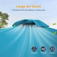thumbnail image 3 of ACEGOSES 6x9ft Outdoor Patio Deck Market Umbrella, Outside Table Umbrellas with Non-Fading Polyester Canopy,Lake Blue, 3 of 7