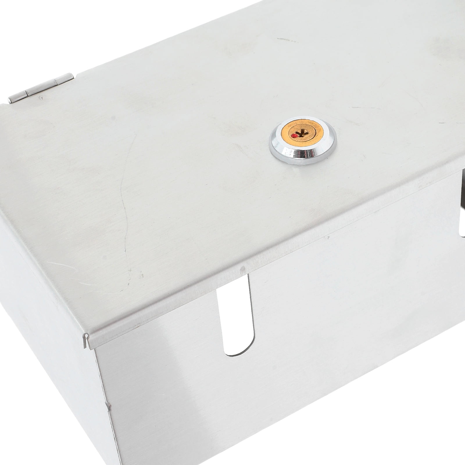 Mobutofu Waterproof Stainless Steel Socket Protection Cover Secure Lockable Wall Socket Box