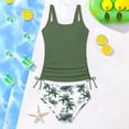 thumbnail image 4 of Tween Girls Swimming Suit Swimwear Two Piece Teen Bikini Tankini Swimsuit for Juniors Youth Swimwear with Bralette Bottoms Bathing Suit, 4 of 4