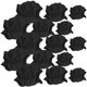 thumbnail image 1 of Raindrops 15Ud Parches De Flores Bordadas Para Ropa En Negro Perfectos Para Reparar Agujeros, 1 of 8