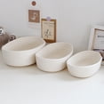 thumbnail image 5 of 1-Piece 100% Natural Cotton Rope Baskets Key Tray, Bowl for Entryway, Jewelry Remote Fruits Desk Home Decor Shallow Catchall Baskets, 5 of 8