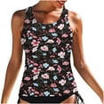 thumbnail image 2 of Amzcrzy Tankini Tops for Women Swimwear Top Only 2024 Summer Tummy Control Bathing Suit Top No Bottom Modest Swim Top S-3XL, 2 of 7