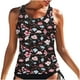 thumbnail image 2 of Augper Women Classic Print High Neck Tops Bathing Suit Tops for Tank Tops Swimsuits, 2 of 7