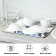thumbnail image 7 of Yayeee Dish Drying Mat for Kitchen Counter Ultra Absorbent Easy Clean Pad 18x16", Black Cats and Hearts, 7 of 7
