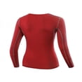 thumbnail image 2 of New Women‘s Fit Yoga Workout Long Sleeve Sport T Shirt Compression Tops, 2 of 2