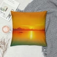 thumbnail image 2 of Chilfamy Sunset Boat Mountains Pillow Covers for Couch Sofa Indoor Outdoor Home Decor Autumn High-Quality 1PC 20x20in, 2 of 5