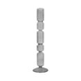 thumbnail image 6 of Decorative Bubble Taper Candle Holder for Home Decor - Contemporary Smoked Glass Candlestick Holder for Table Centerpieces - Sleek Candle Stand Holder for Entryway or Living Room Decor - 14", Black, 6 of 12