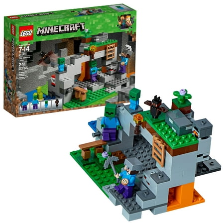 LEGO Minecraft The Zombie Cave 21141 Building Kit for Creative (Minecraft Best Way To Find Gold)