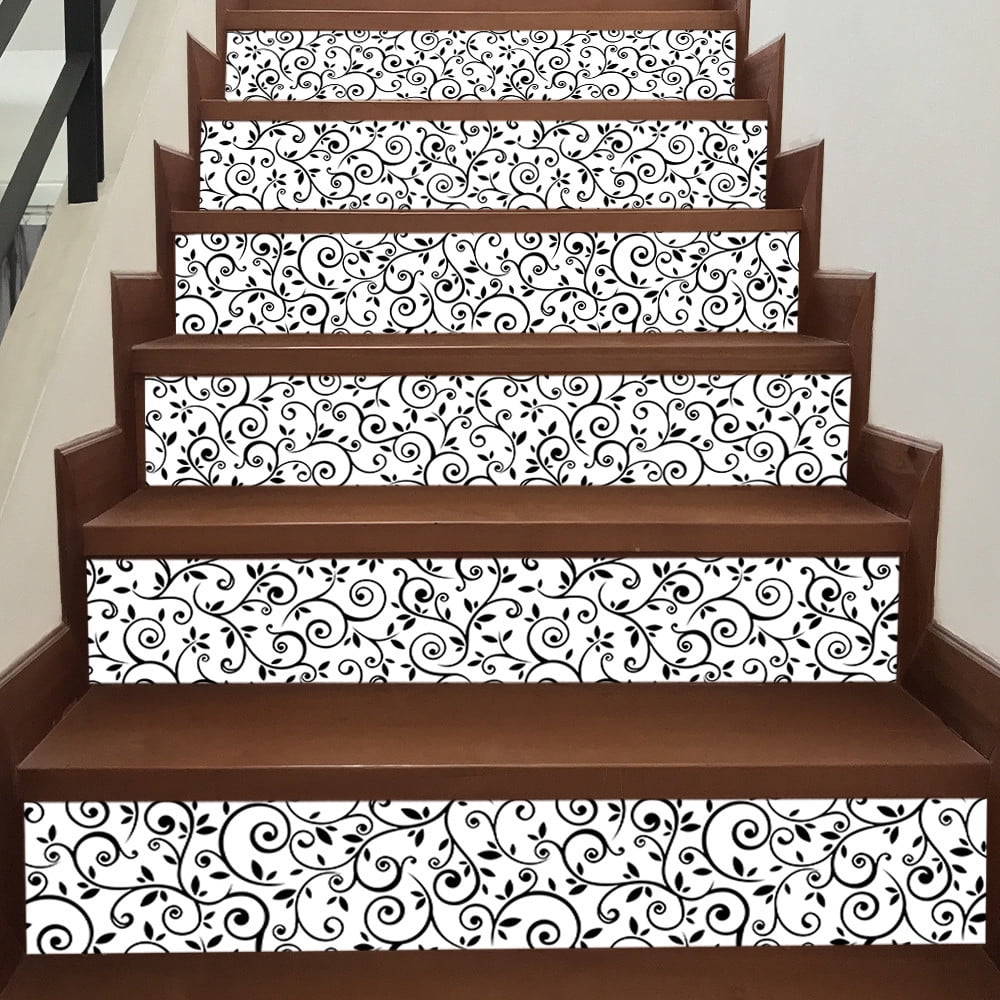 Stair Riser Strip Peel and Stick Vinyl Decal Self-Adhesive Easy to Trim & Clean Repositionable Removable Water-Resistant DIY Murals for Stair Stickers