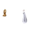 thumbnail image 1 of Escultura de león, estatua de niña de cerámica, adorno de mesa coleccionable, figura de dama de , decorativa para oficina, hogar, estante, re, 1 of 8