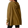 thumbnail image 6 of Hoodies for Women Long Sleeve Pullover Kangaroo Pocket Side Slit Oversized Casual Going Out Tops, 6 of 6