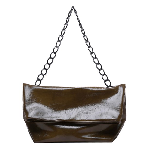 Bolso hombro Damas plegables cuero encerado All-Match Gran capacidad Versátil compras Date Bolsos
