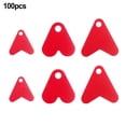 thumbnail image 2 of 100 Pcs Leurres de Pêche en Plastique Queue de Poisson Appât Accessoires L, 2 of 8