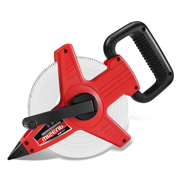 300 Ft Tape Measure Standard and Metric Industrial Long Measuring Tape Fiberglass Engineer's Open Reel Dual Sided Measuring Wheel (300 FT)