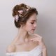 thumbnail image 3 of Diadema de boda con hojas doradas y flores, tocado de novia, accesorio para el cabello para mujeres y niñas., 3 of 7