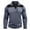 Blue, variant on UVEASISHA Men's Casual Quarter Zip Pullover Long Sleeve Golf Collar T-Shirts Lightweight Slim Fit Fall Tops 2025 Fashion Color Block Workout Shirts Todays Sales Today Dark Gray L