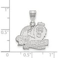 thumbnail image 2 of Sterling Silver Rh-Plated Logoart Old Dominion University Medium Pendant (21 X 18) Made In United States ss003odu, 2 of 5