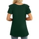 thumbnail image 4 of Blusa de manga con volantes y túnica recortada para mujer, informal, sexy, a la moda, para verano OAVQHLG3B Store lin121212, 4 of 4