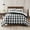 Black, variant on Serta Simply Clean Alex Buffalo Check Plaid 7-Piece Bedding Set, King