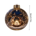 thumbnail image 2 of CSSAD Christmas Tree Decorations Balls Light Up Christmas Ornaments with Mini Holiday Scene Glowing Christmas Tree Hanging Ball Glowing Christmas Pendants for Tree Mantel Christmas Party Decor, 2 of 6