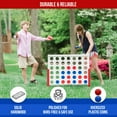 thumbnail image 4 of Bolaball: Giant 4-In-A-Row Outdoor Wooden Game, White, 4 of 8